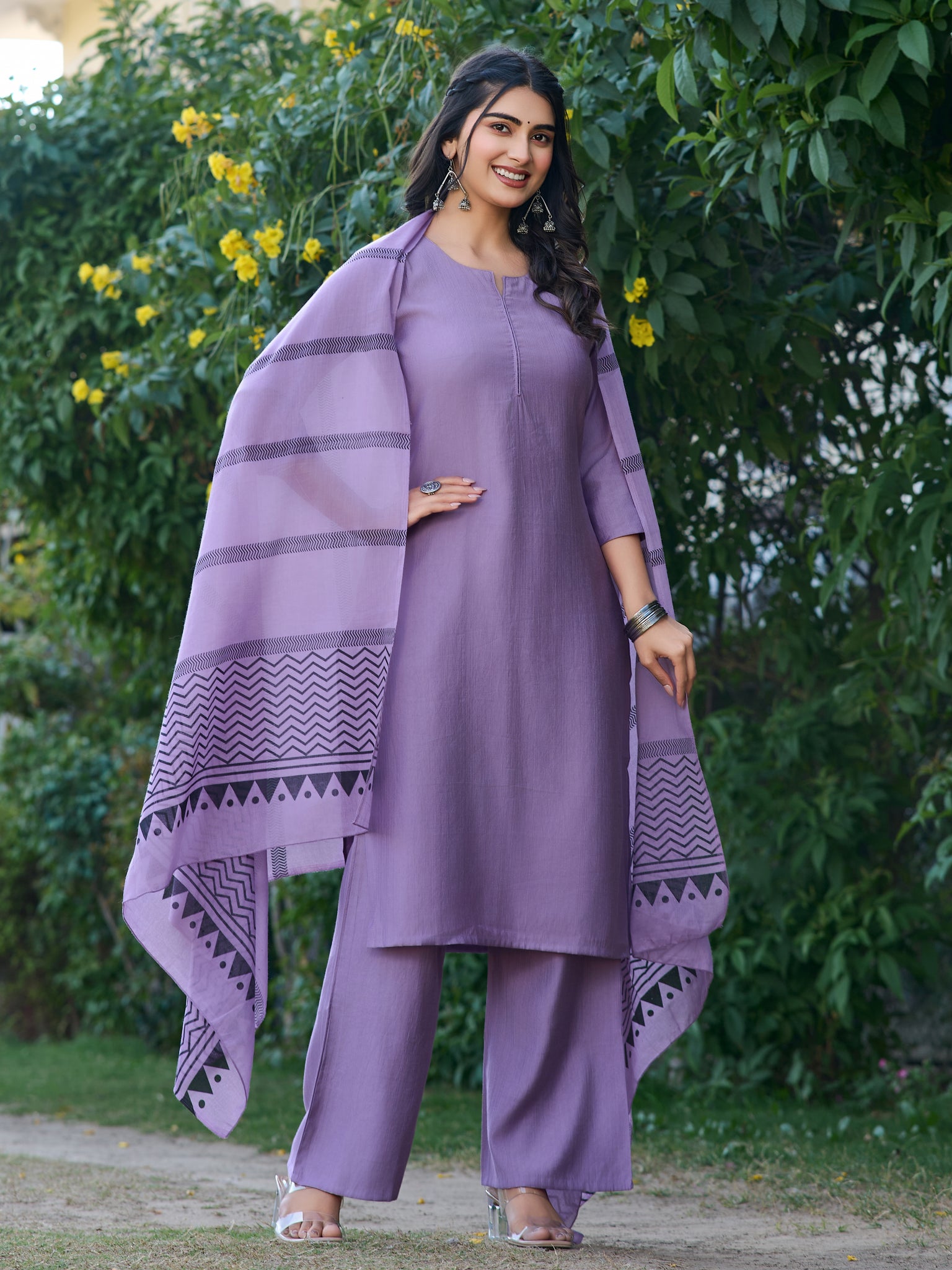 Yagnik Fashion Women Kurta with Trousers & Dupatta set - Yagnik Fashion