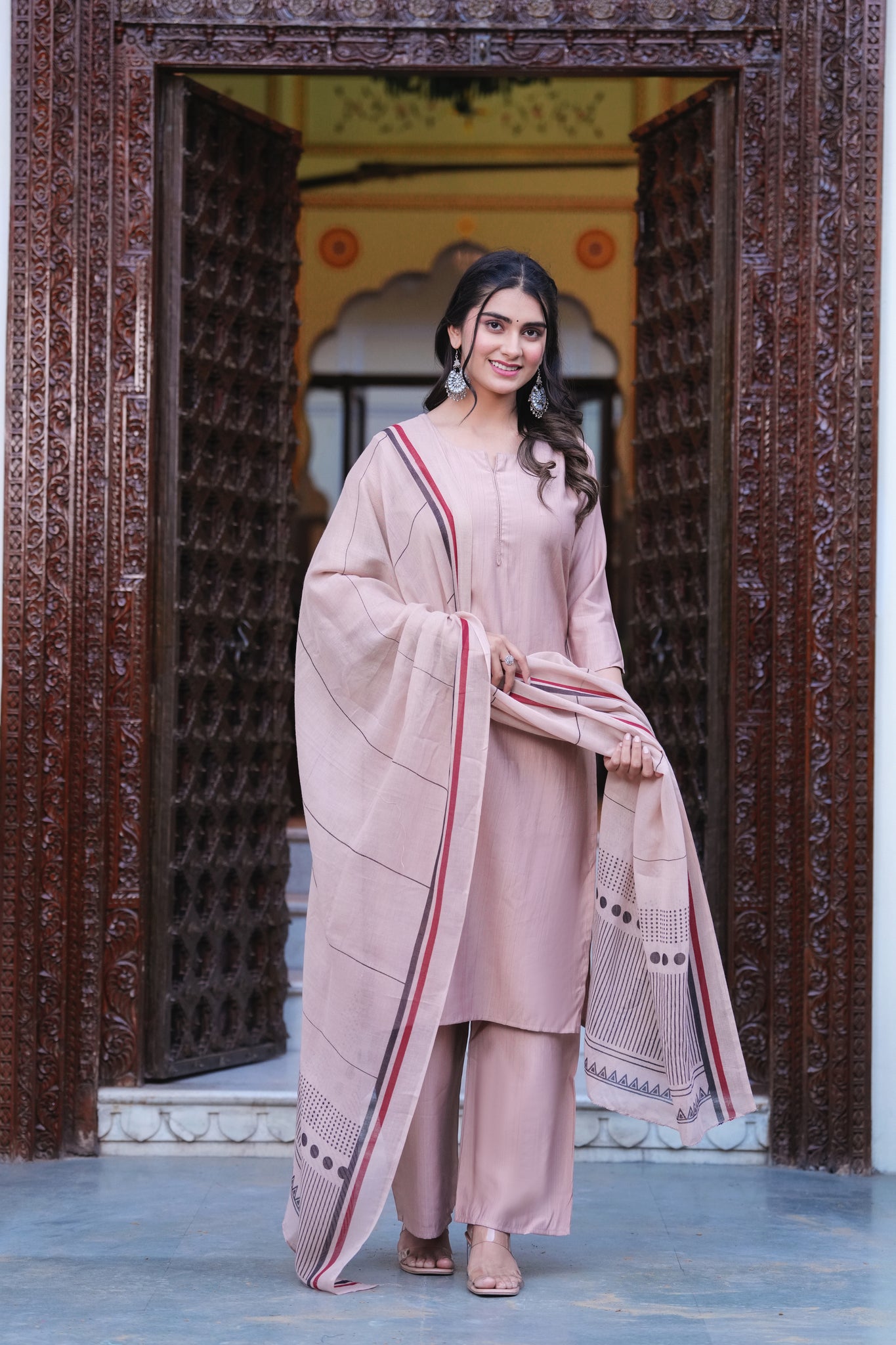Yagnik Fashion Women Regular Kurta with Trousers & Dupatta set - Yagnik Fashion