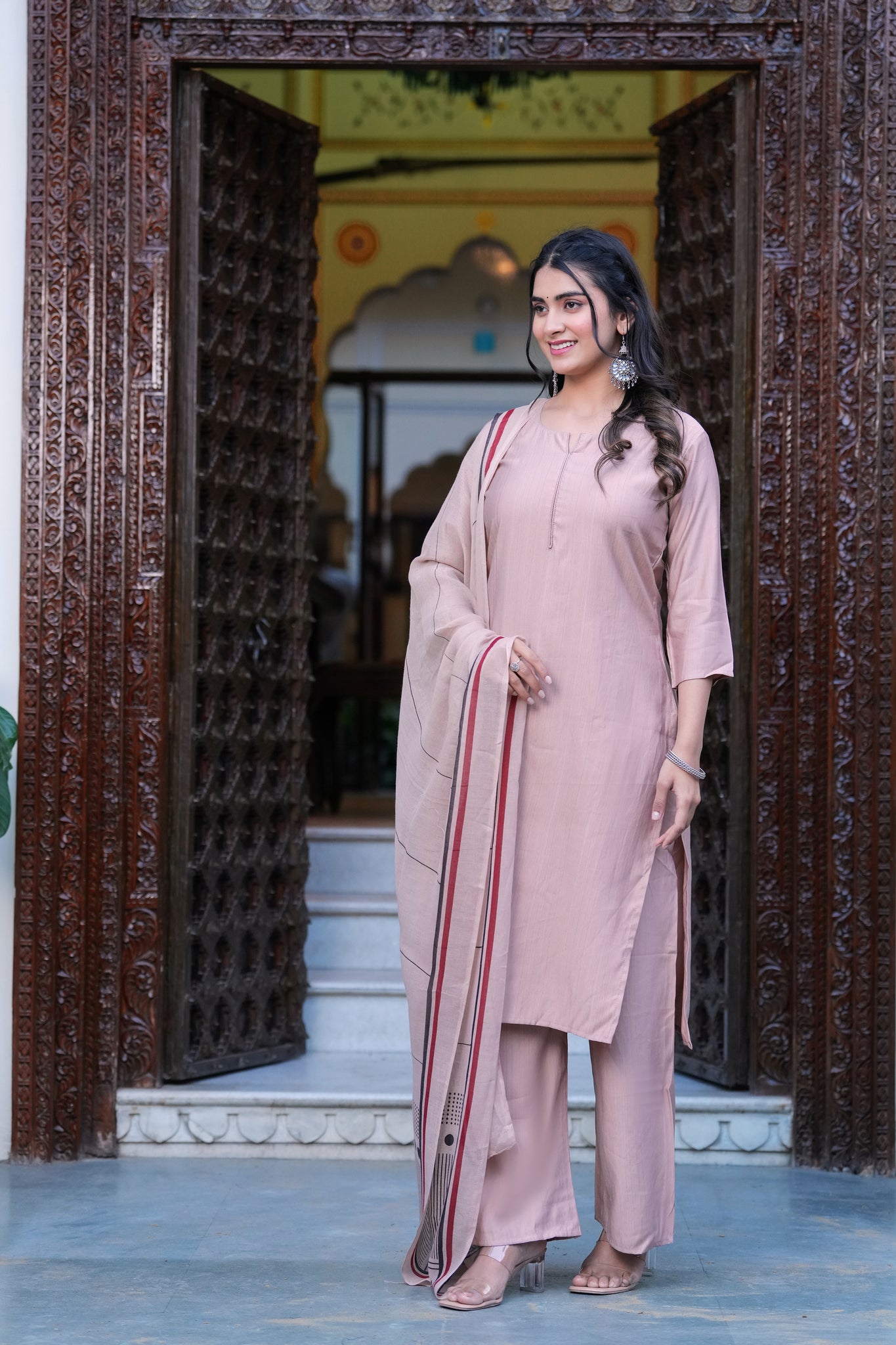 Yagnik Fashion Women Regular Kurta with Trousers & Dupatta set - Yagnik Fashion
