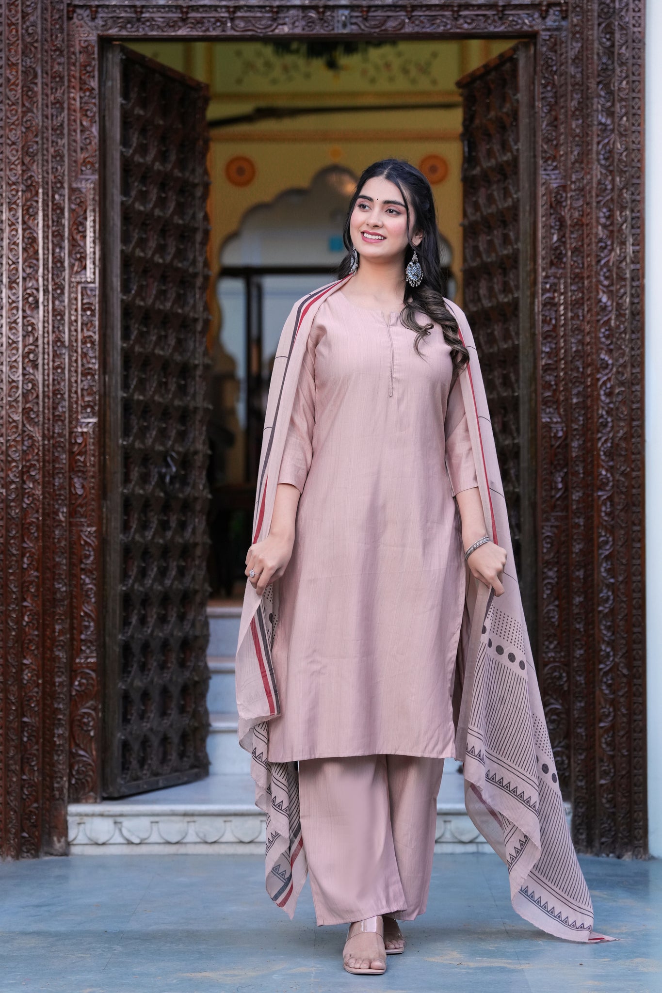 Yagnik Fashion Women Regular Kurta with Trousers & Dupatta set - Yagnik Fashion