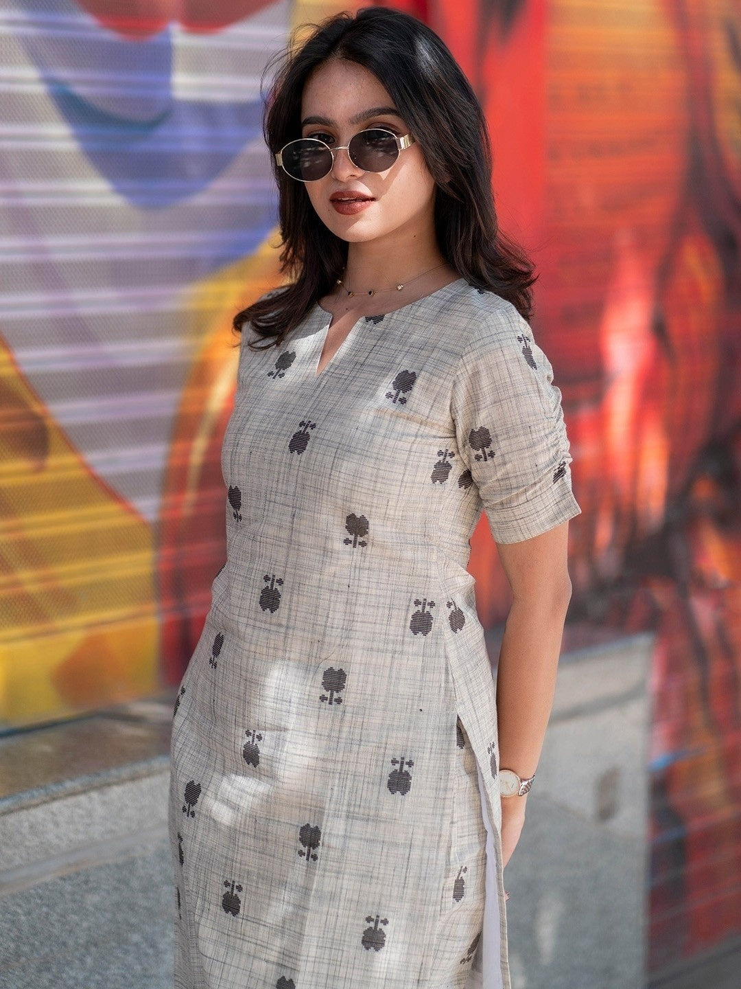 YAGNIK FASHION Women Floral Printed  Regular Kurta with Trousers