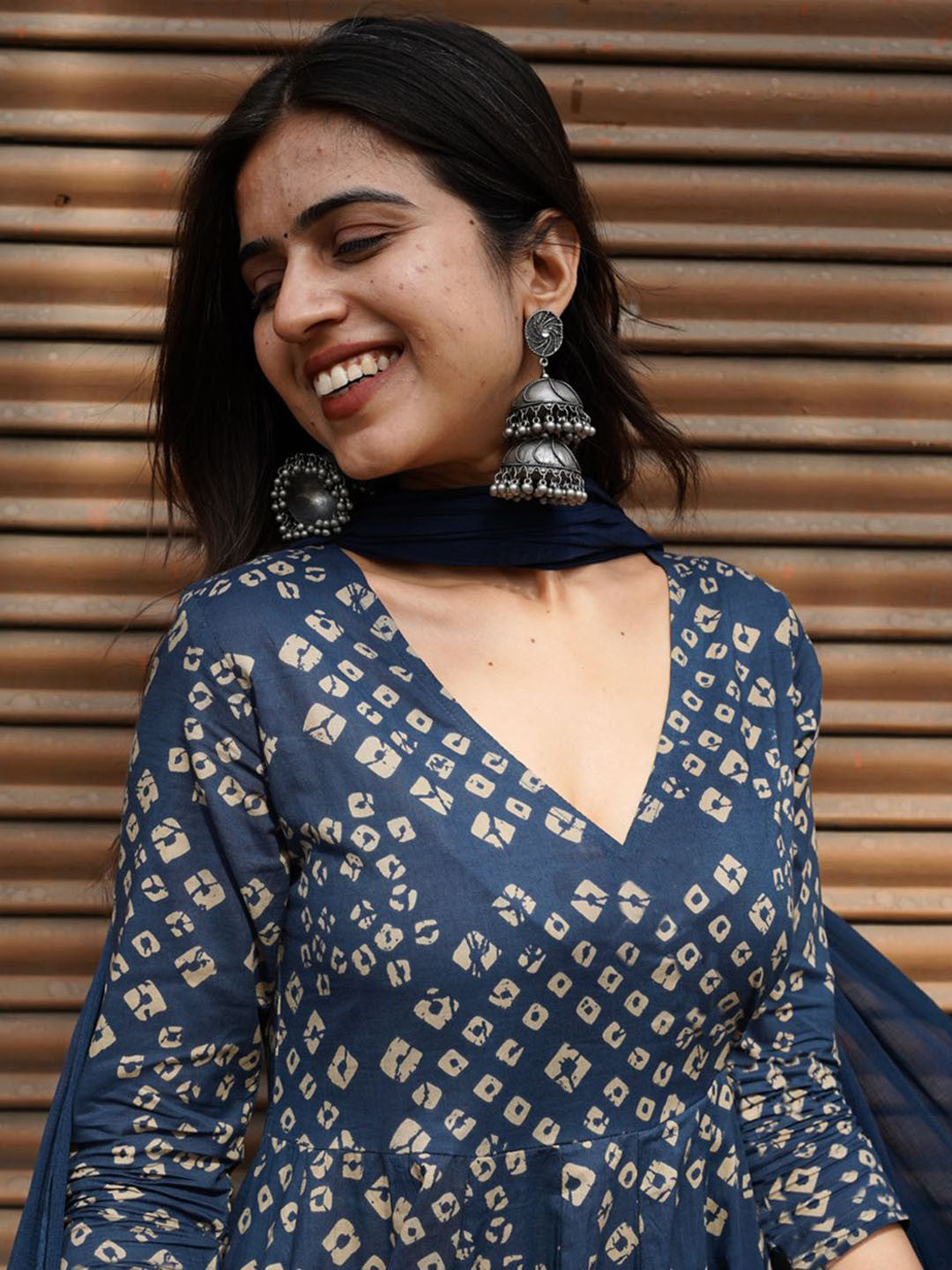 YAGNIK FASHION  Floral Printed  Anarkali Kurta With Palazzos & Dupatta